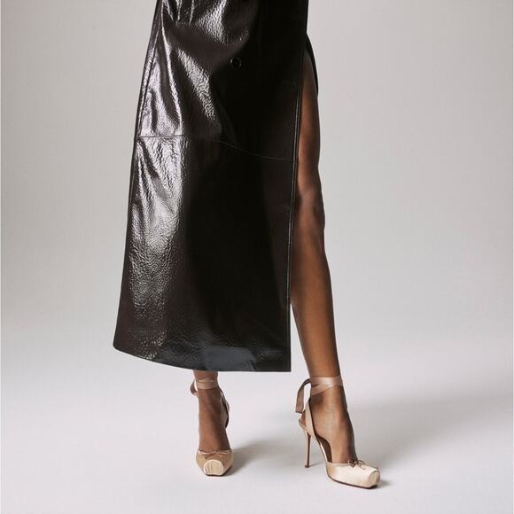 Christian Louboutin Cassia Lace Up 100 Blush Nude Tie Ballet Sandal Heel Pump 41 - Picture 3 of 15